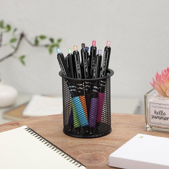 Retractable Gel Pens, 8 Pack, Vibrant Barrels, Fast Dry, Colorful Ink Gel Pens F - Picture 2 of 9